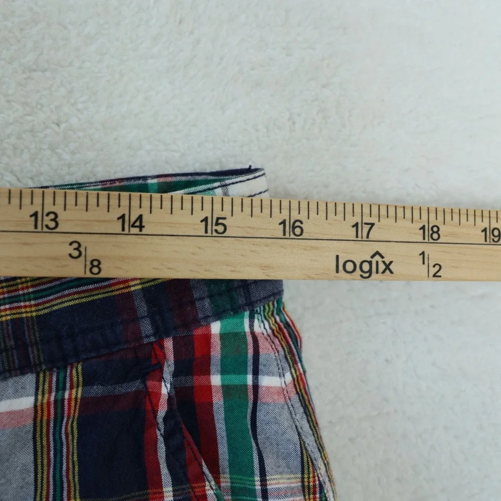 Vintage Polo Ralph Lauren Cargo Shorts Mens 33‎ Multi Madras Plaid 9